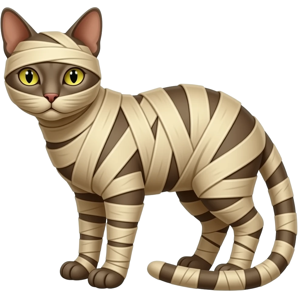 mummified cat emoji