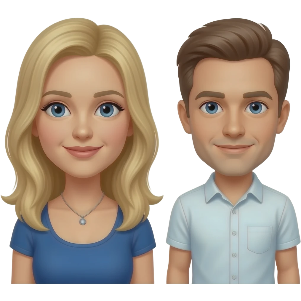 she's taller, still blonde and dutch and his har is shorter emoji