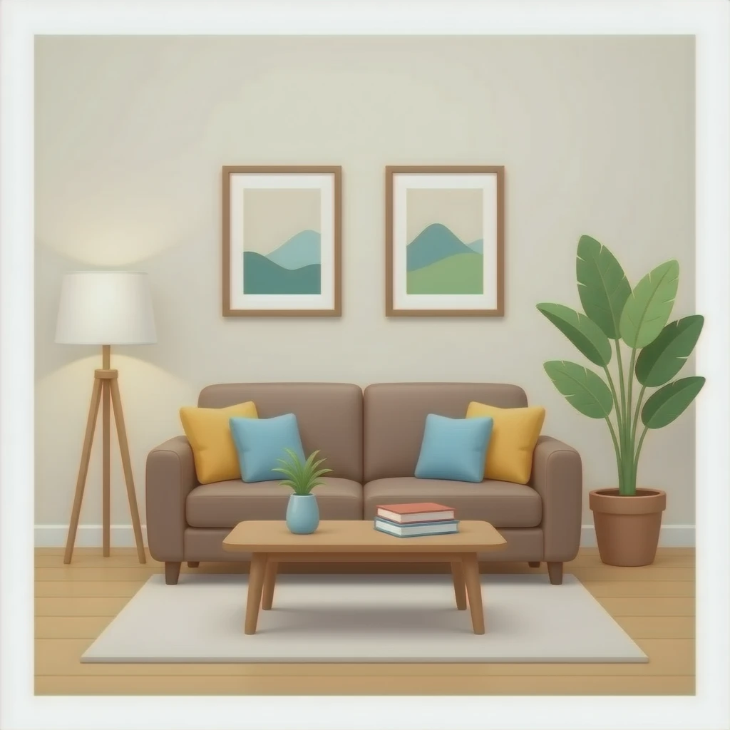 Cozy with neutral colours emoji