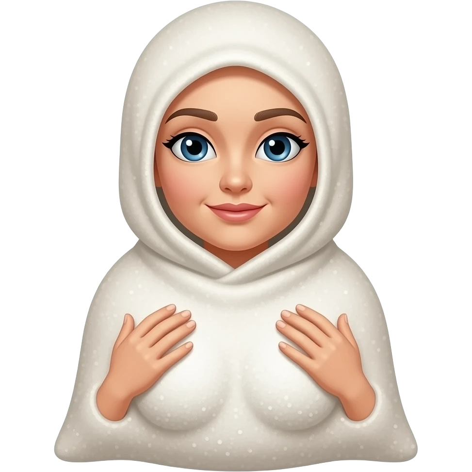 Bag of sugar covering breasts emoji