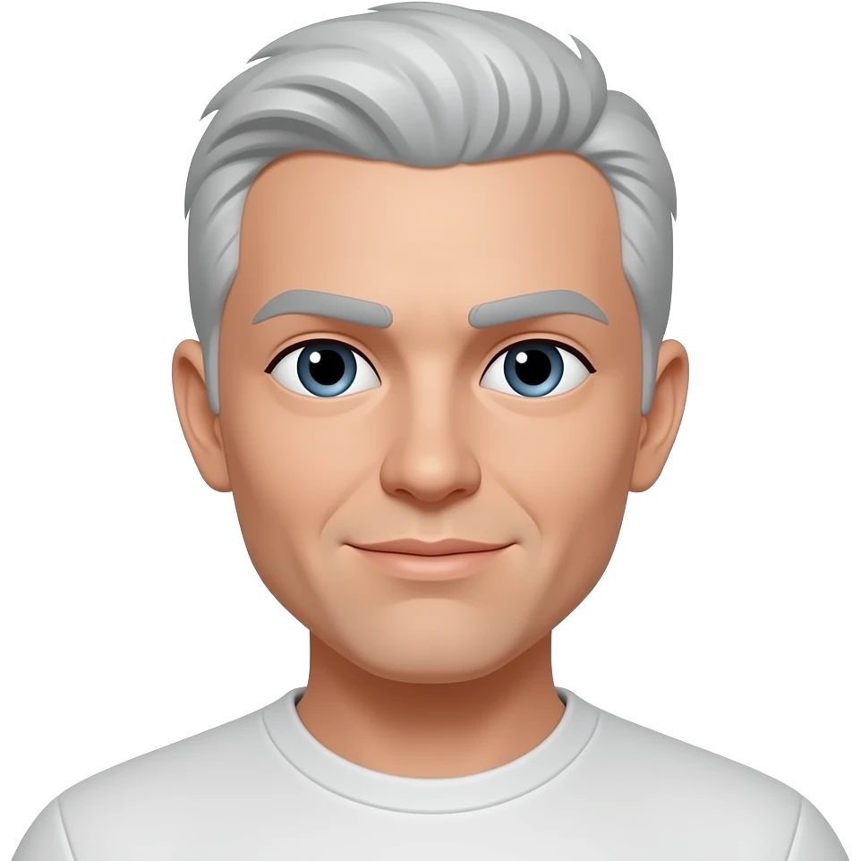 Completely white person emoji