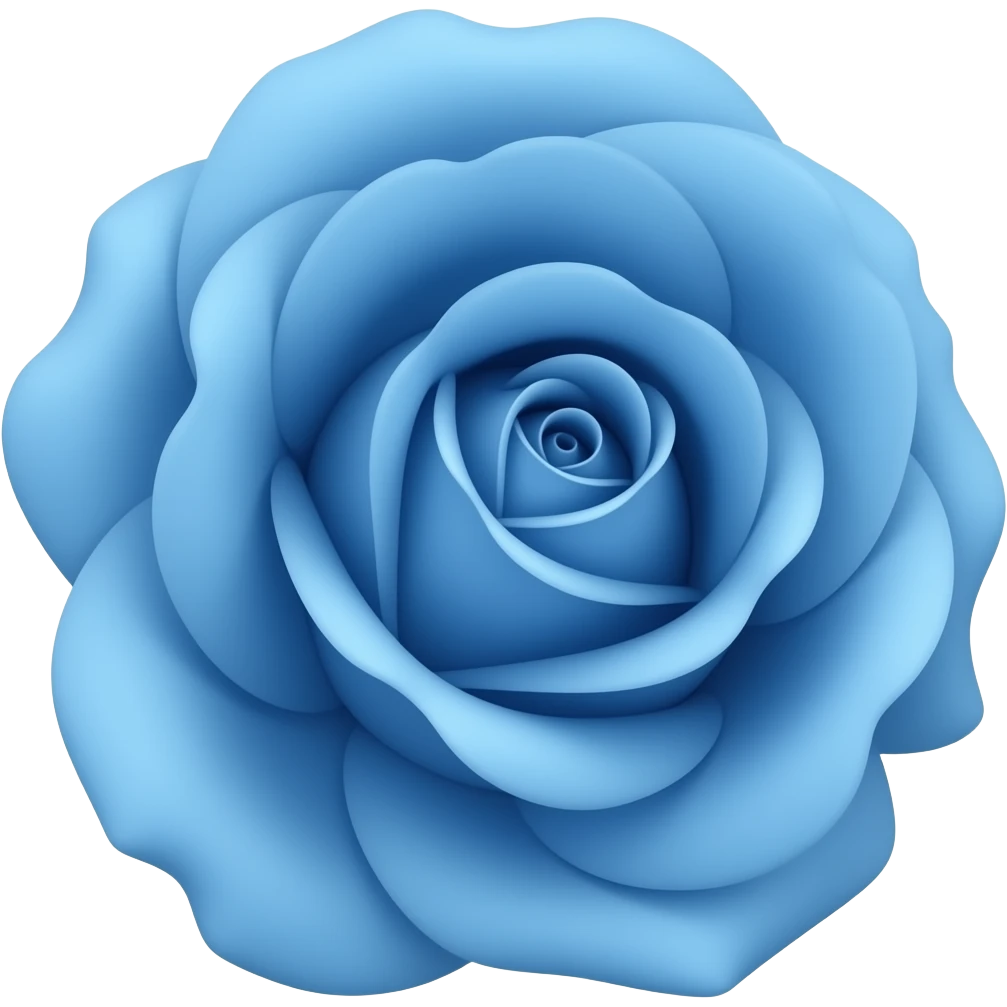 rose bleu emoji