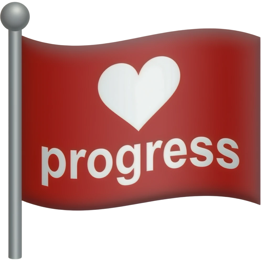 Progress flag heart emoji