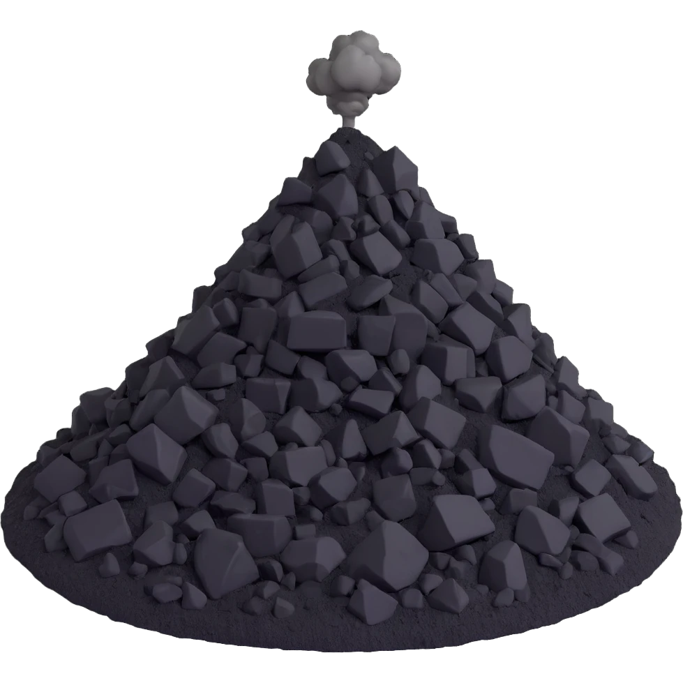 coal pile emoji