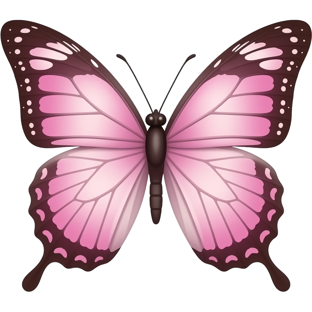 Light pink butterfly emoji
