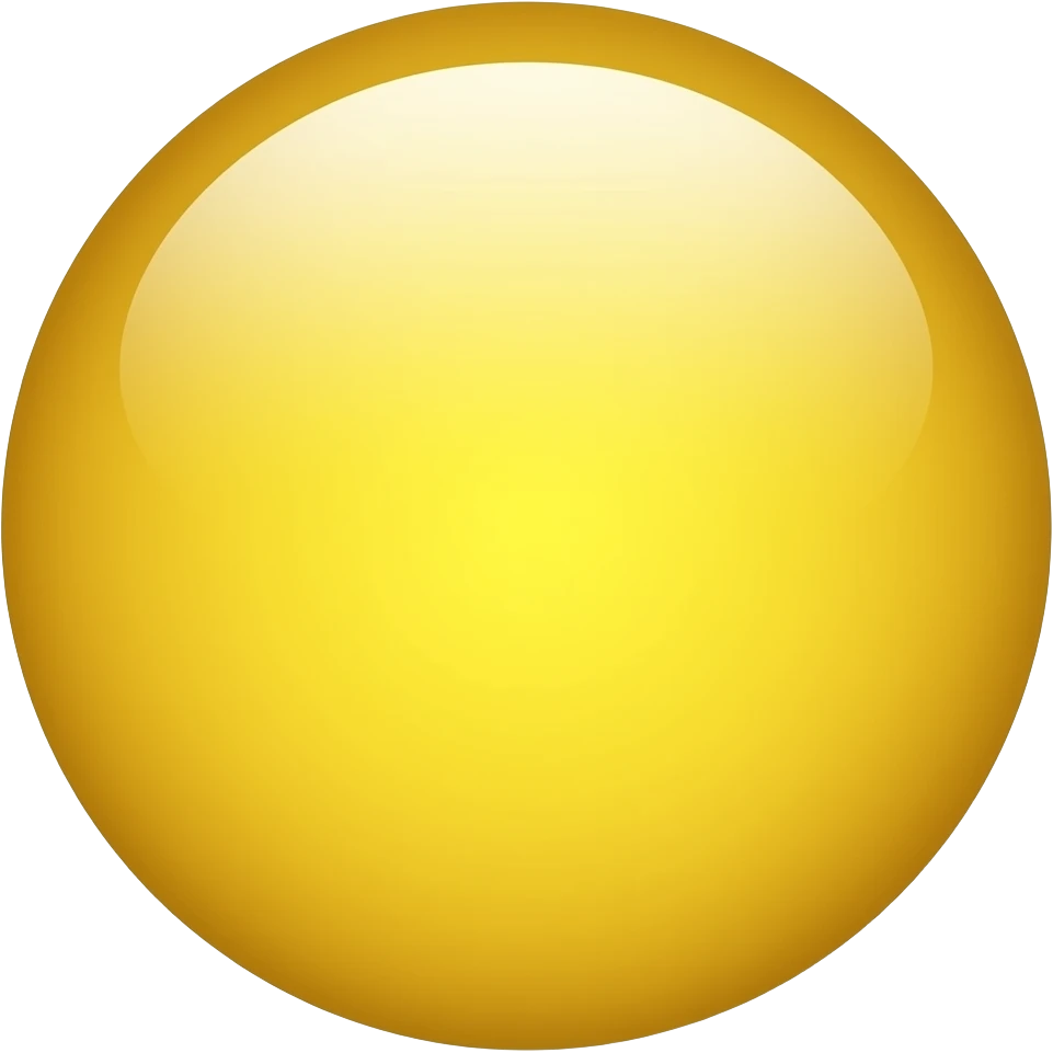 Yellow Circle emoji
