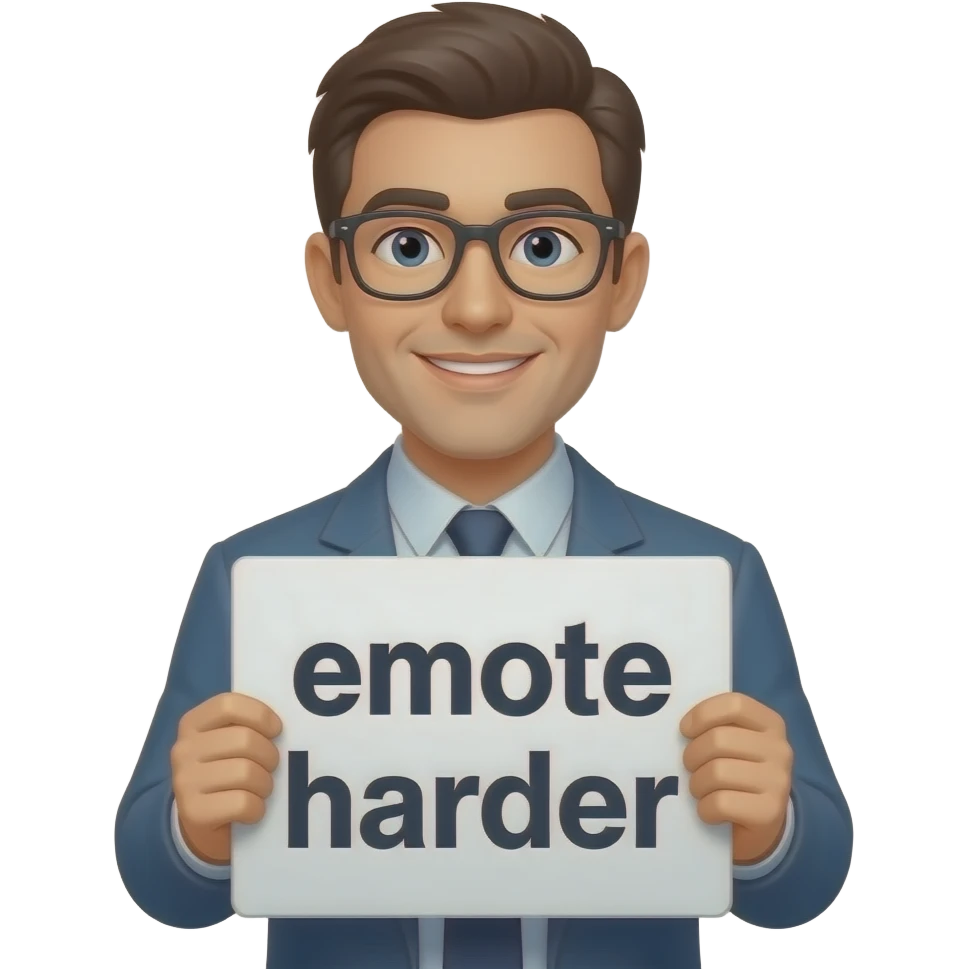 emote harder written emoji
