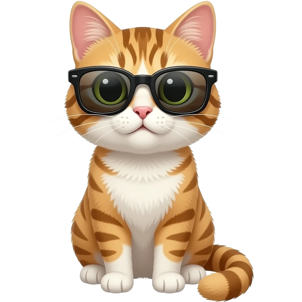 Cat wearing sunglasses emoji