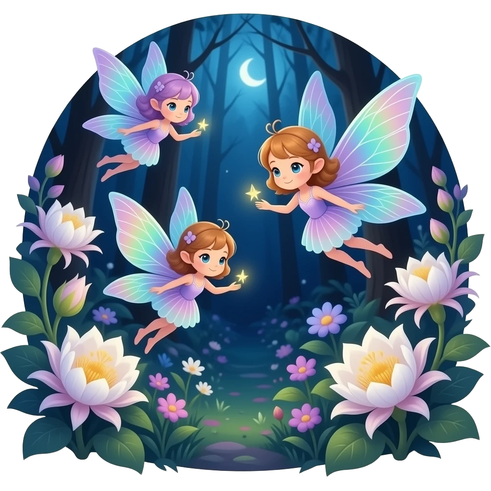 Whimsical vibe fairies emoji