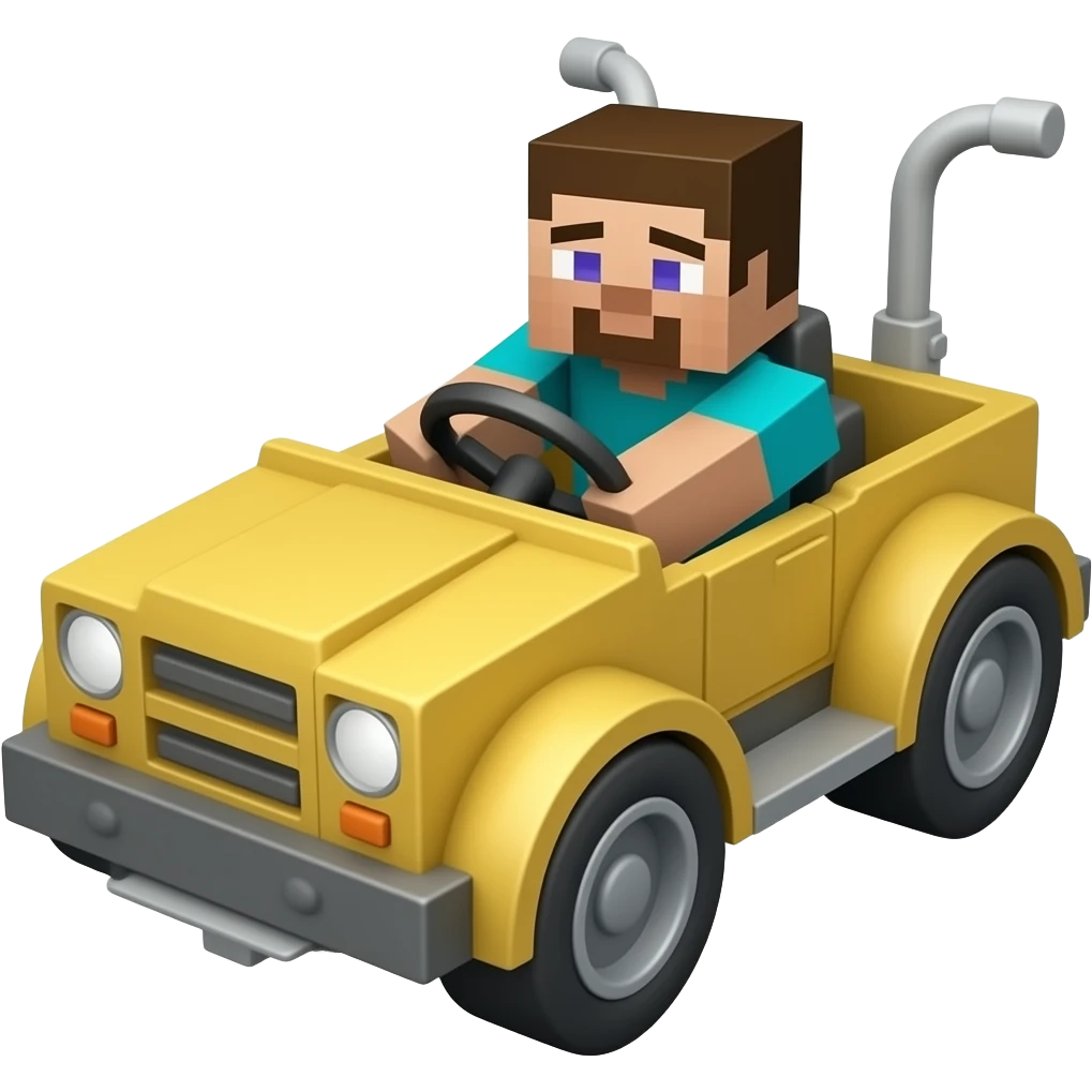 minecraft race cart emoji