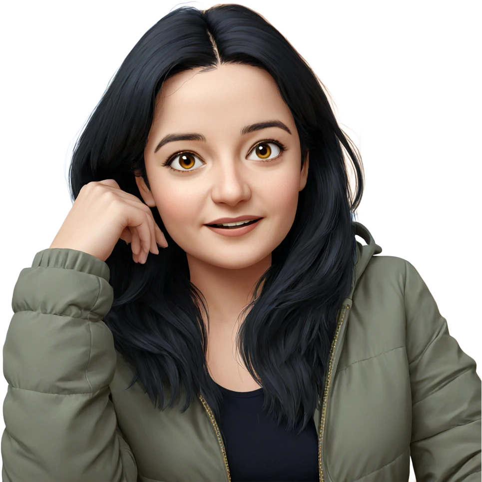 realistic portrait of girl emoji