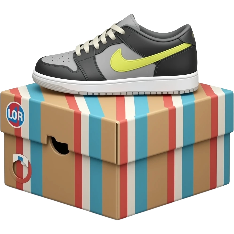 sneaker shoe box emoji