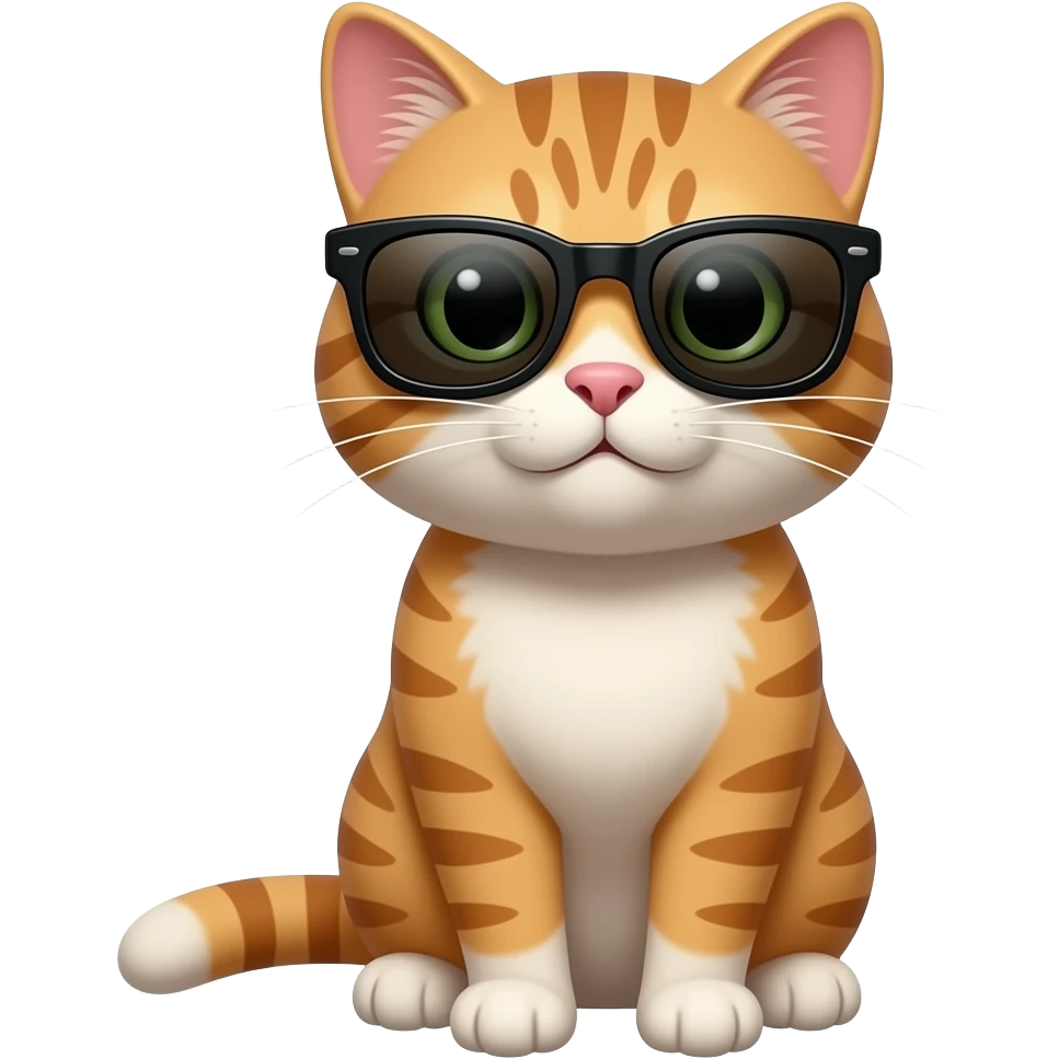 Cat wearing sunglasses emoji