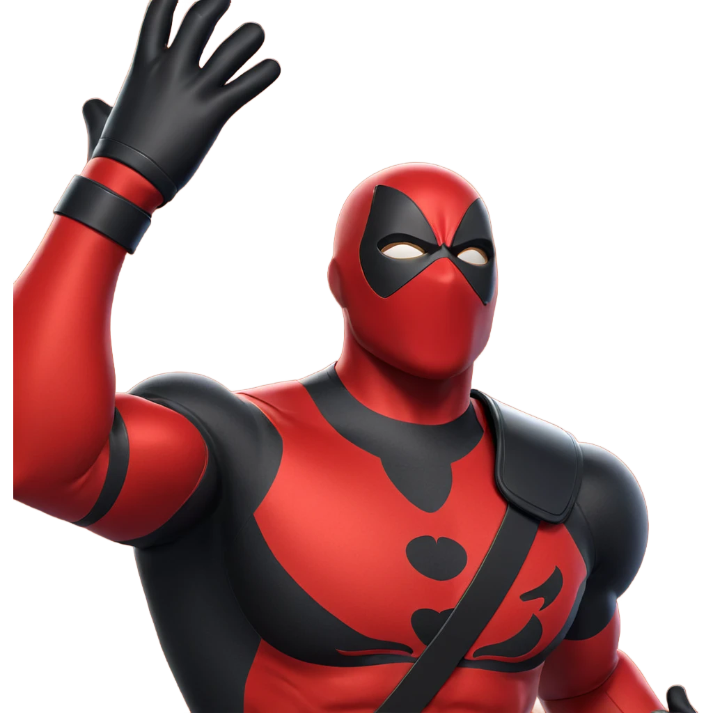 masked hero in bodysuit emoji