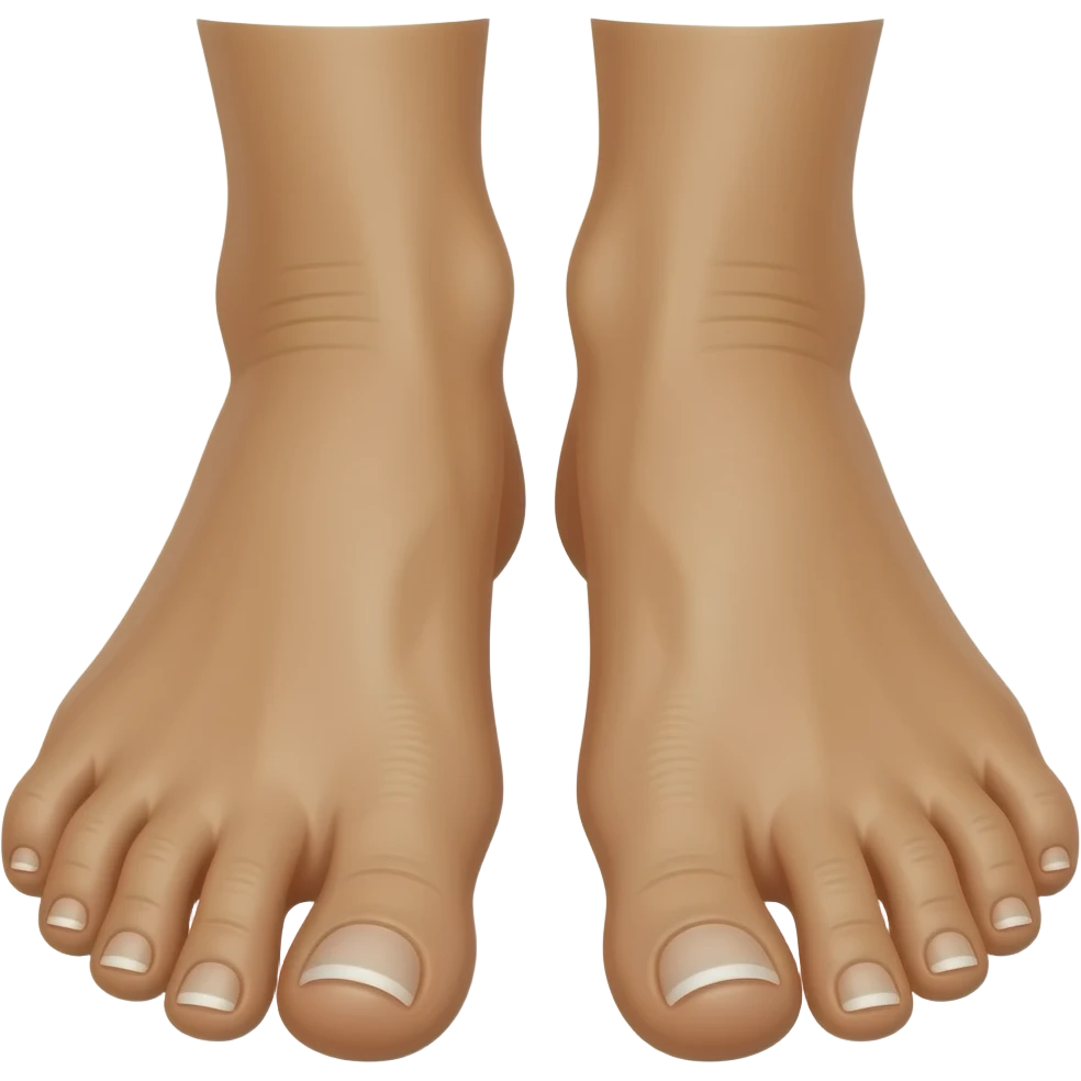 Donald trumps feet with toenails emoji