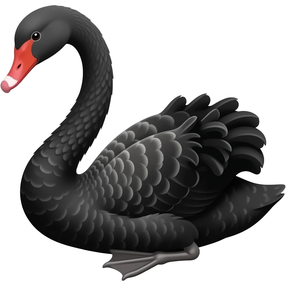 Cisne negro emoji