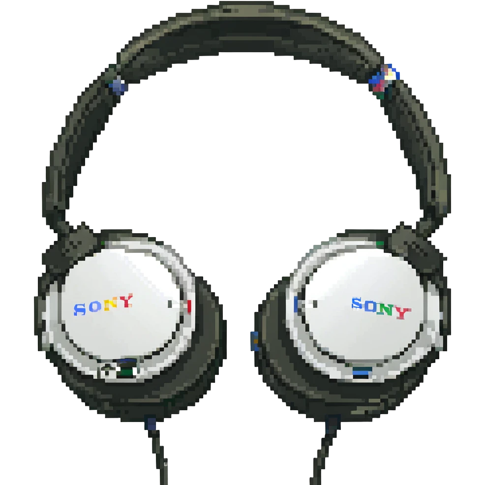 полноразмерные наушники Sony белые, no background emoji