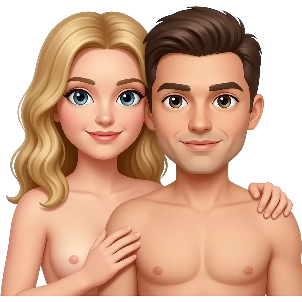 Couple naked emoji