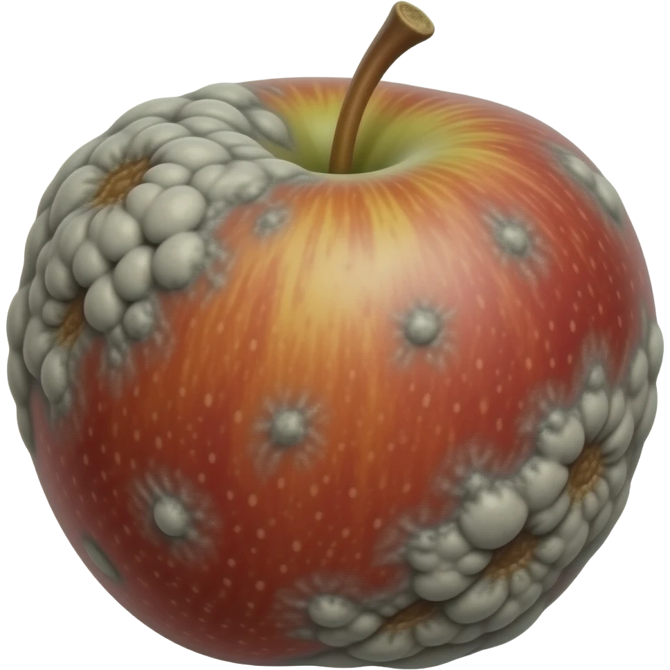 moldy rotten apple emoji