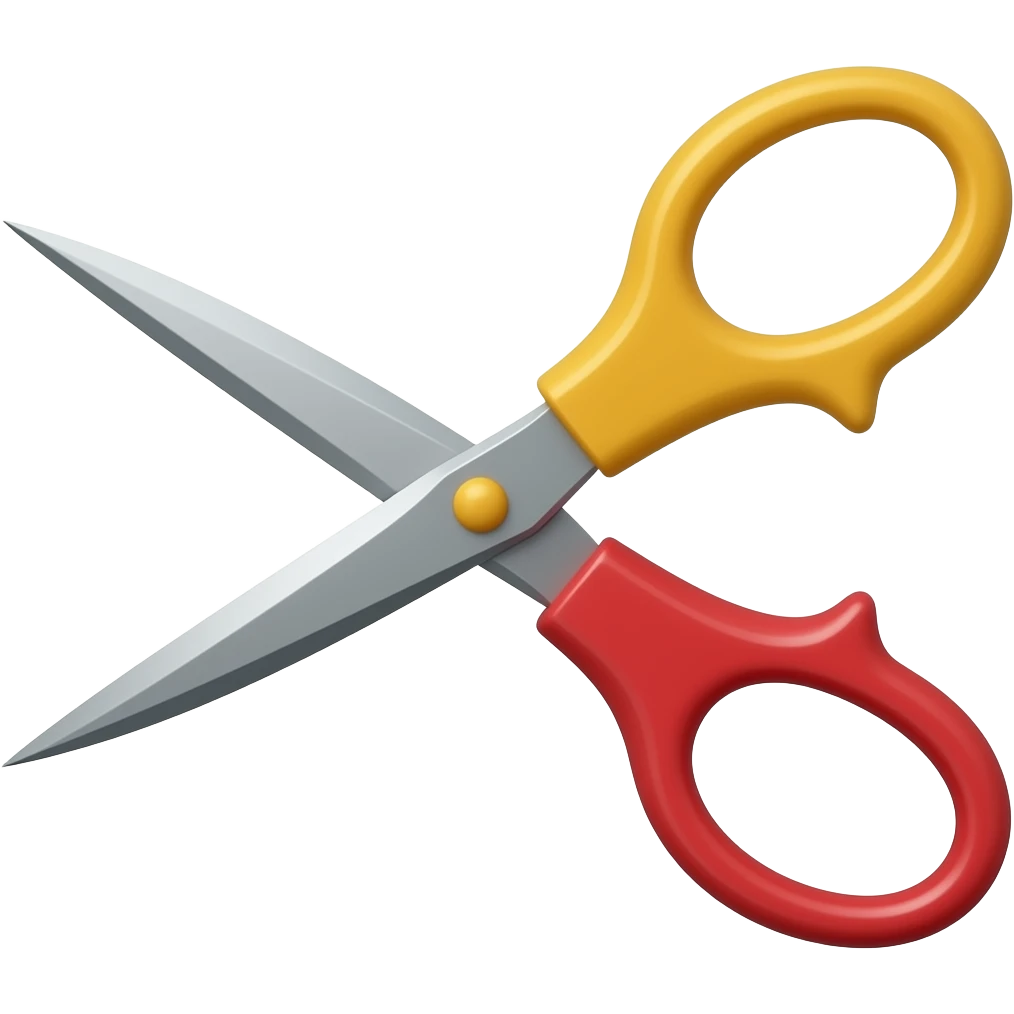 No make two scissors scissor emoji