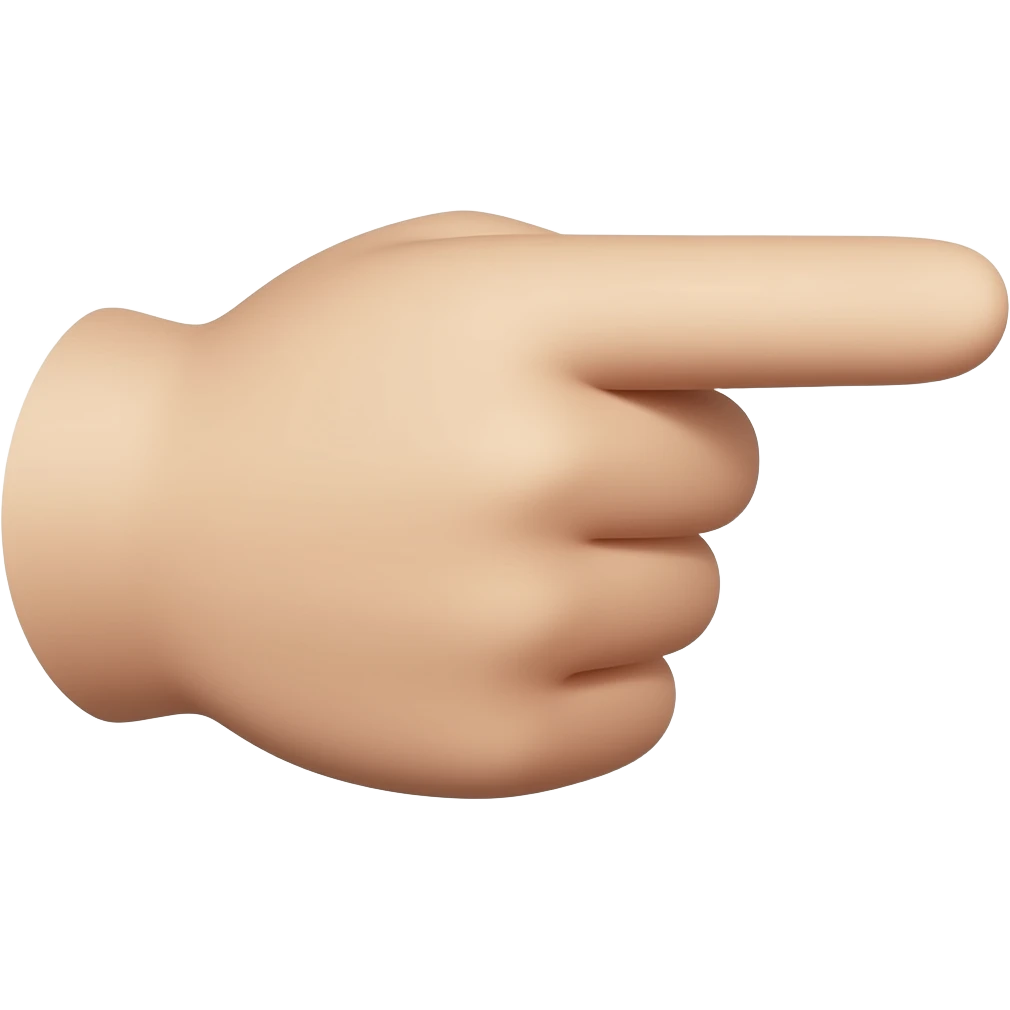 Black Finger pointing emoji