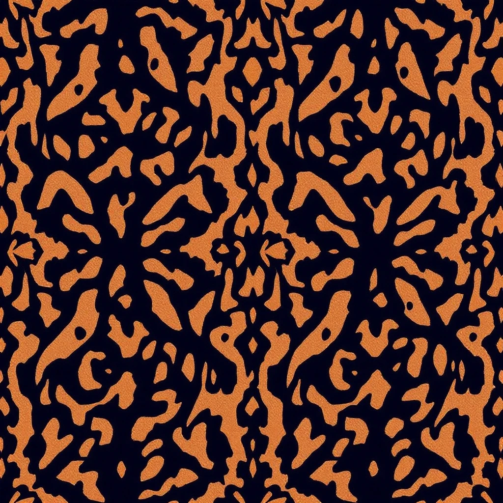 tiger print pattern in autumn colors, orange brown beige palette, abstract seamless texture, bold stylish background emoji