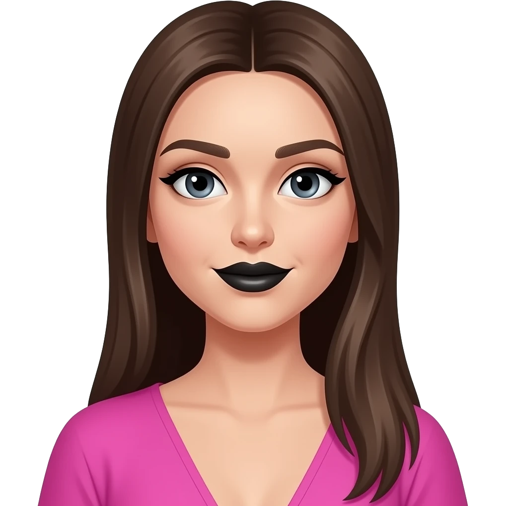 Hot pink thy highs stiockings black lip stick emoji