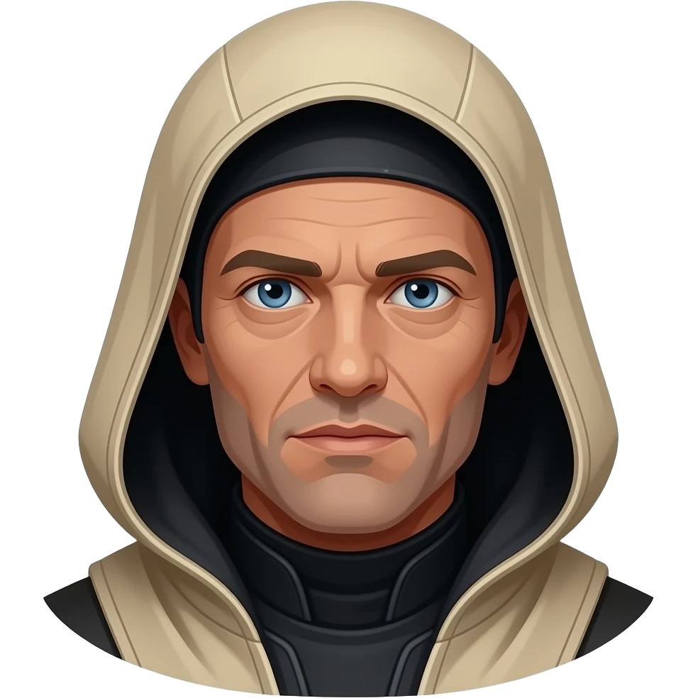 paul atreides  blue eyes with black beigehood in dune film emoji