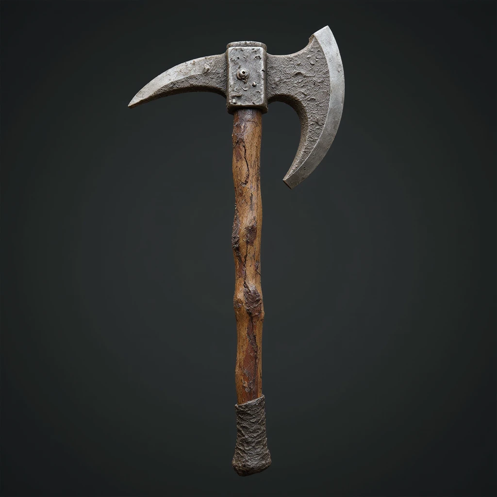 a pickaxe, realistic style emoji