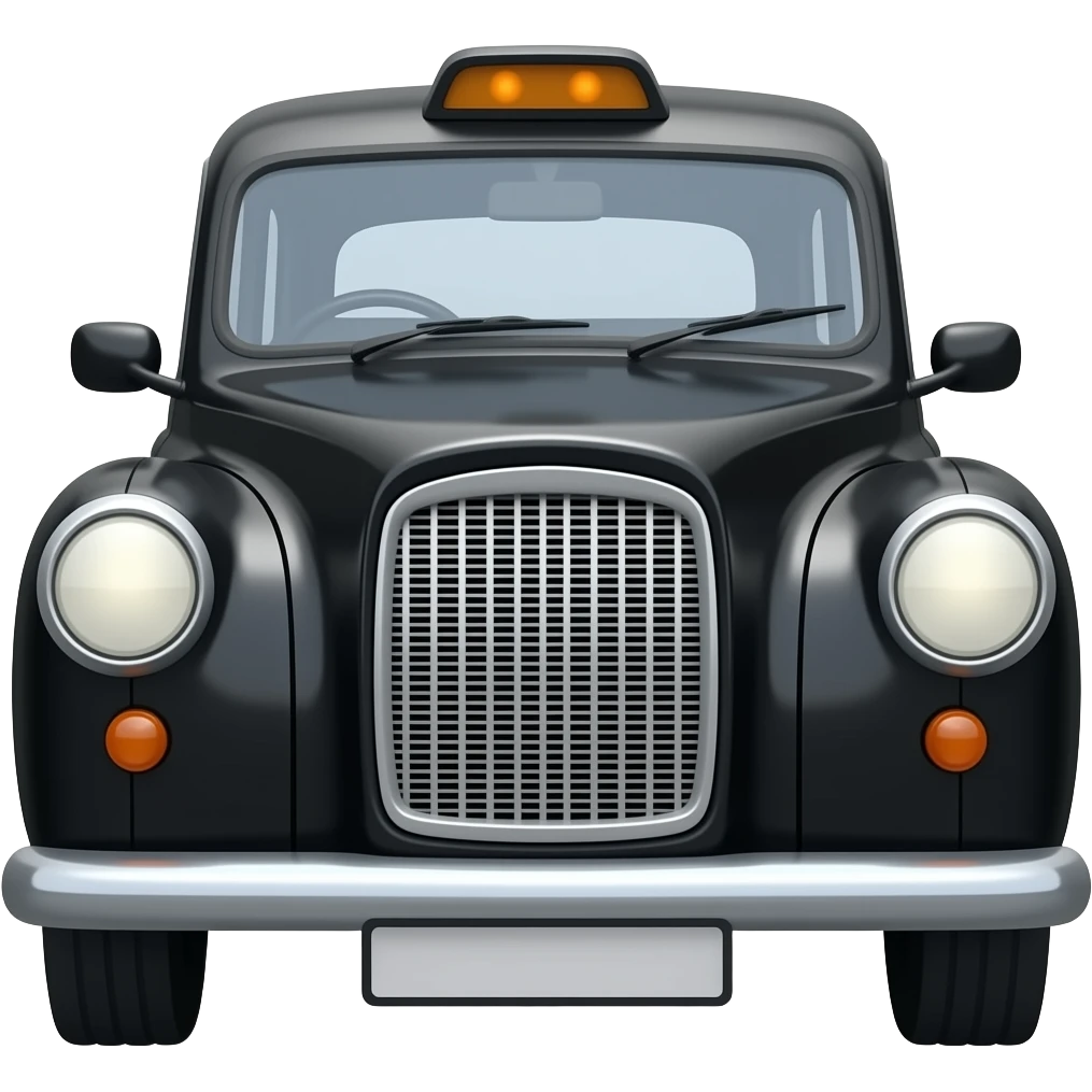Black Hackney Cab emoji