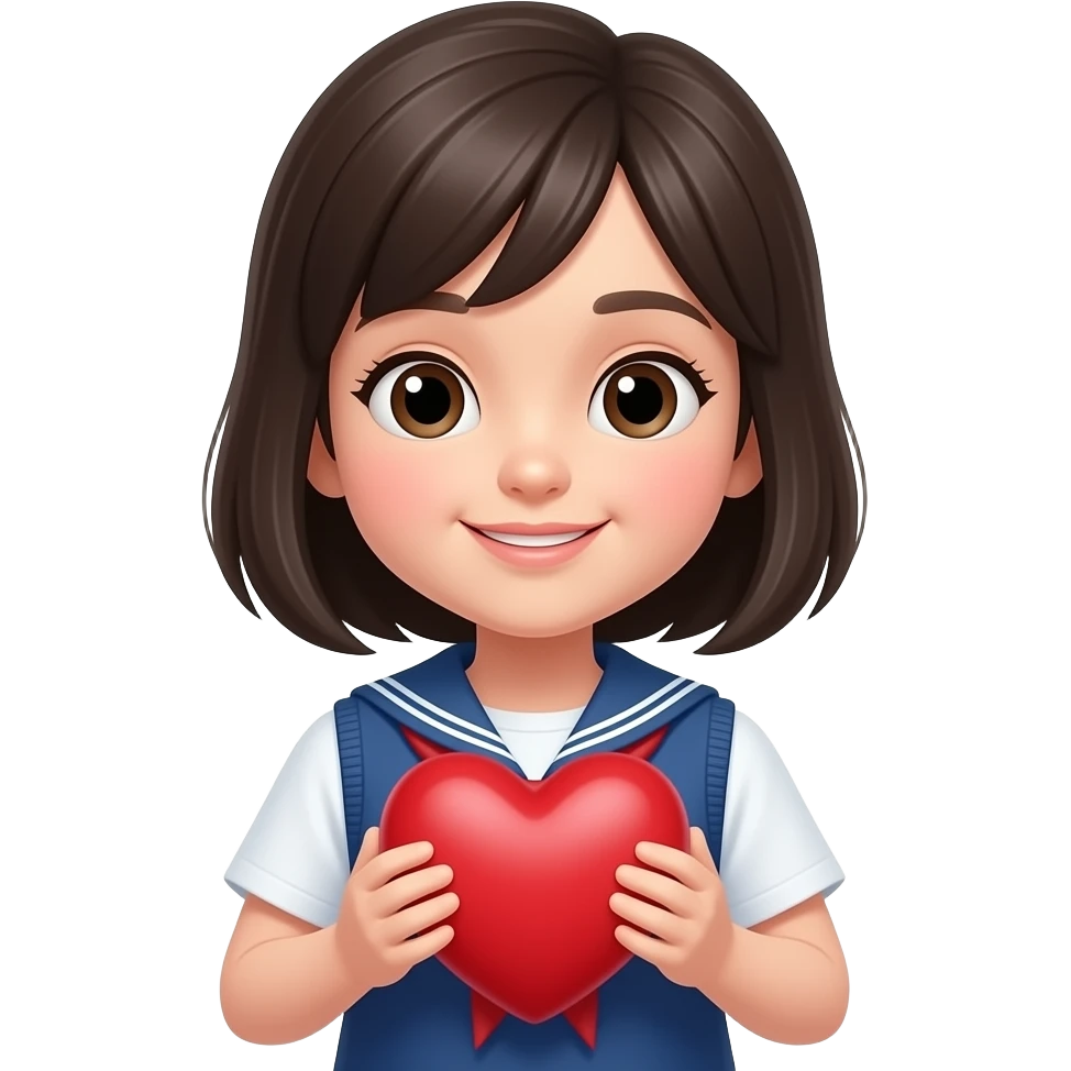 girl, student,heart emoji