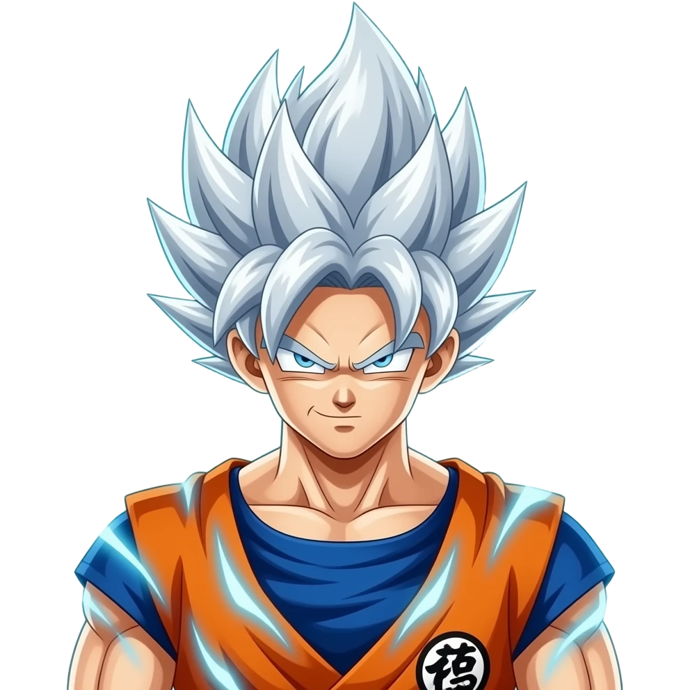 Son Goku in ultra instinct emoji