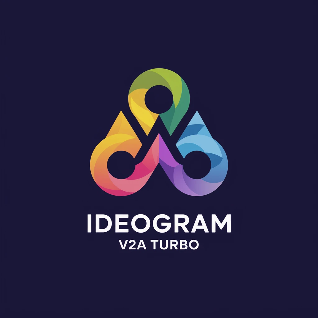 make a colorful logo of text "Ideogram V2a Turbo" emoji