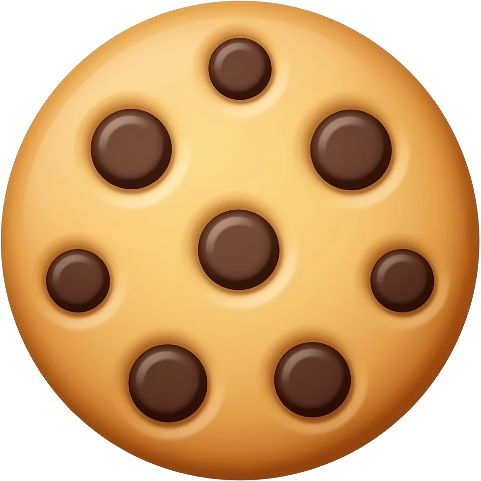 produccion de galleta con chispas de chocolate emoji