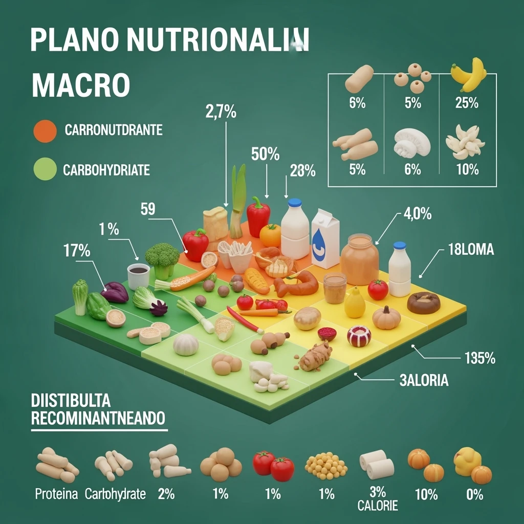 Piano A Macro nutrizionale GRAFICO in 3d in italiano emoji