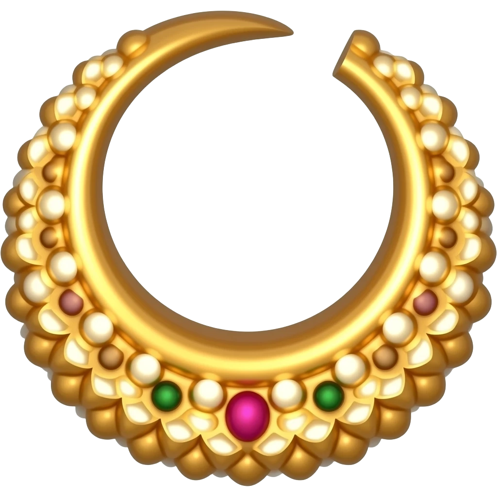Create 1 picture of a Maroon simple jhumka emoji