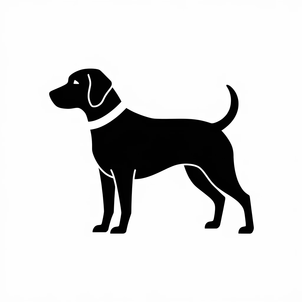 Dog icon black silhouette emoji