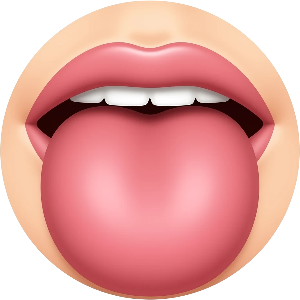 sucking a penis emoji