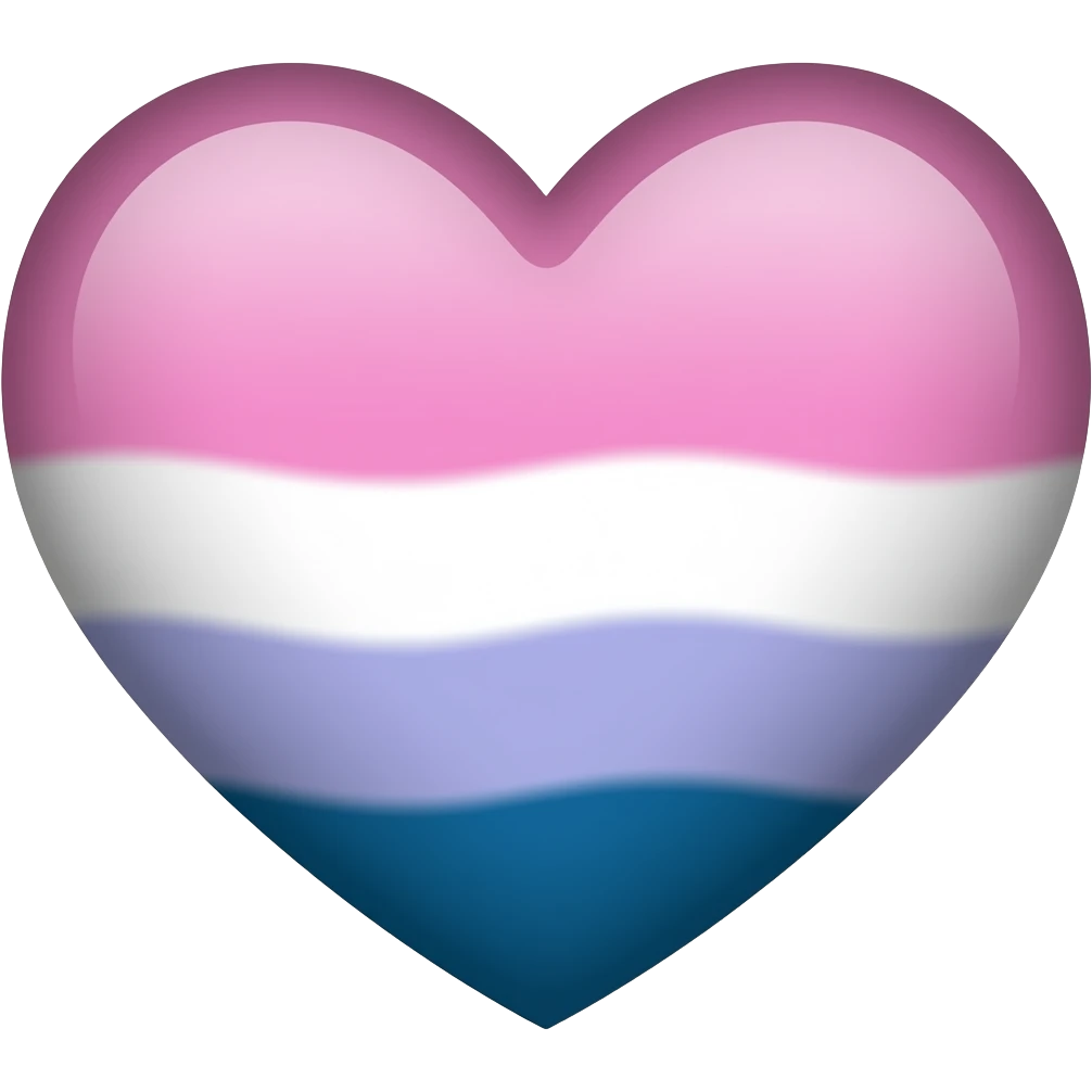 Bisexual heart emoji