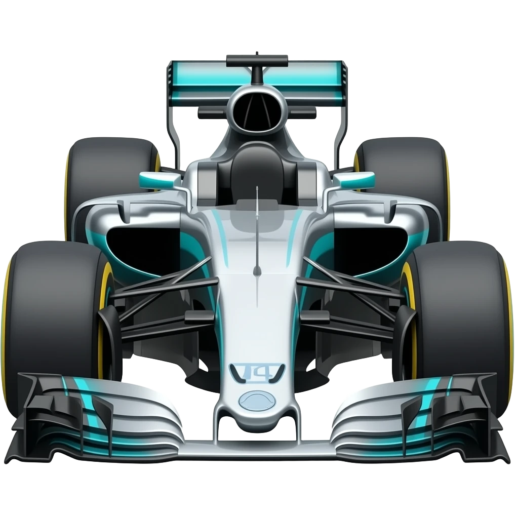 Formula 1 car emoji style on the side emoji