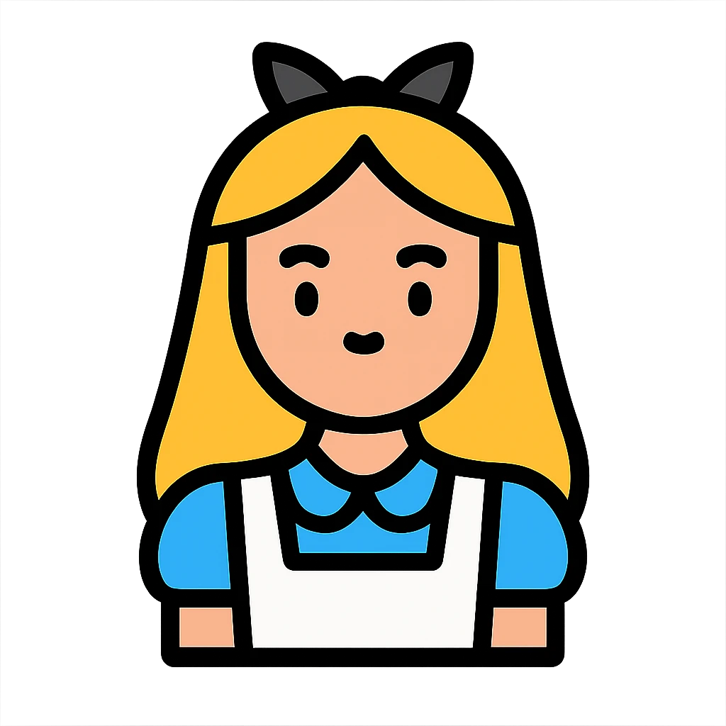 alice in wonderland emoji