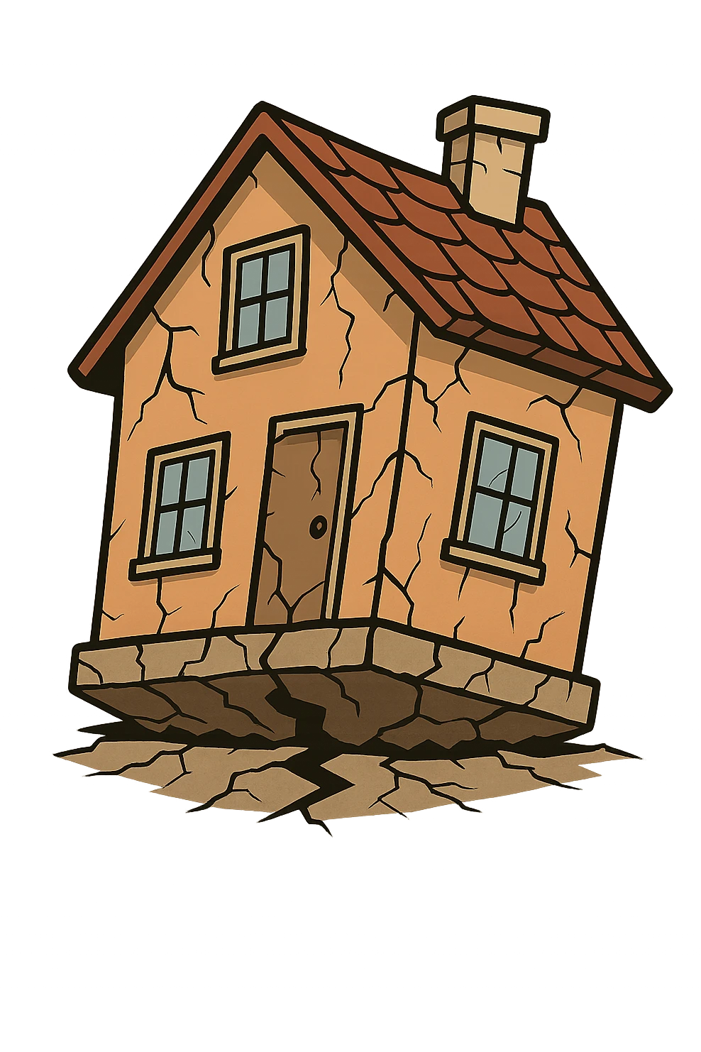 casa con fondamenta instabili emoji