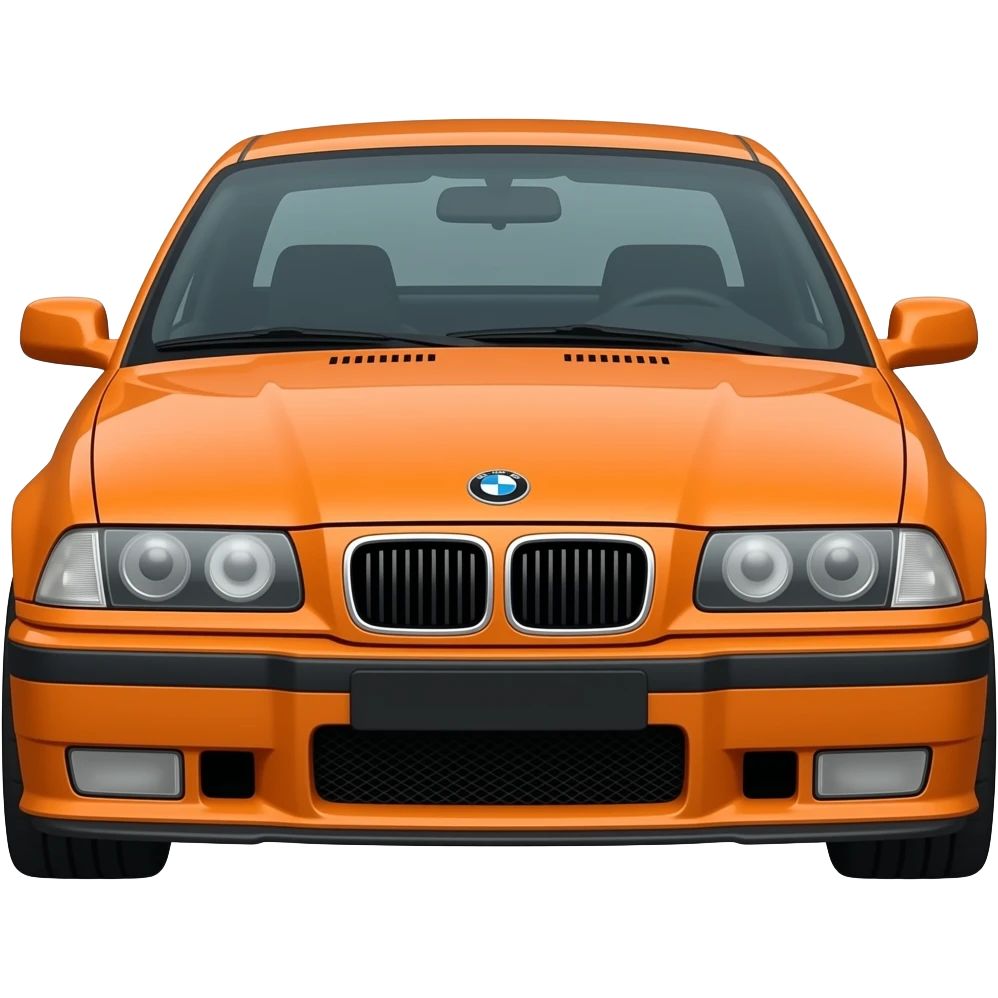BMW e36 orange emoji