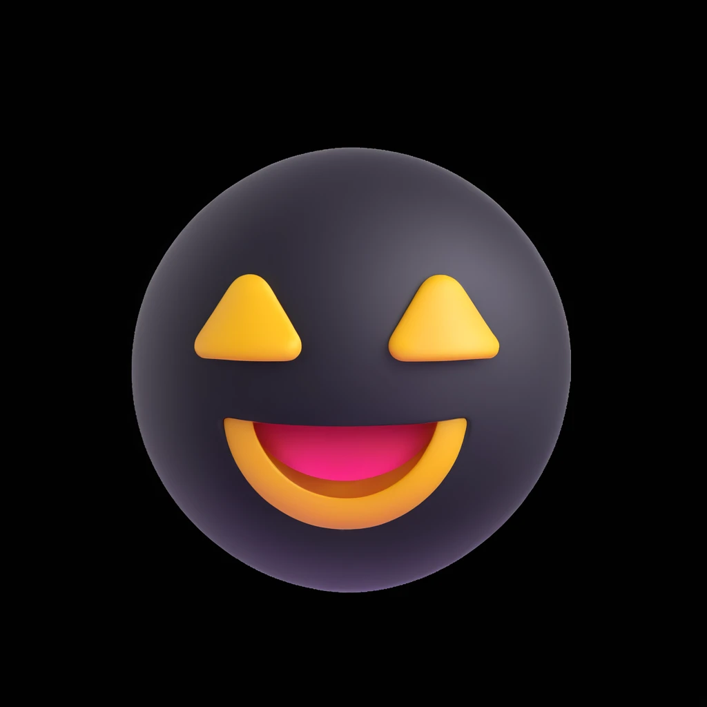 Convert this photo into a 3D emoji in Apple style, smooth and glossy, minimal details, white background. emoji