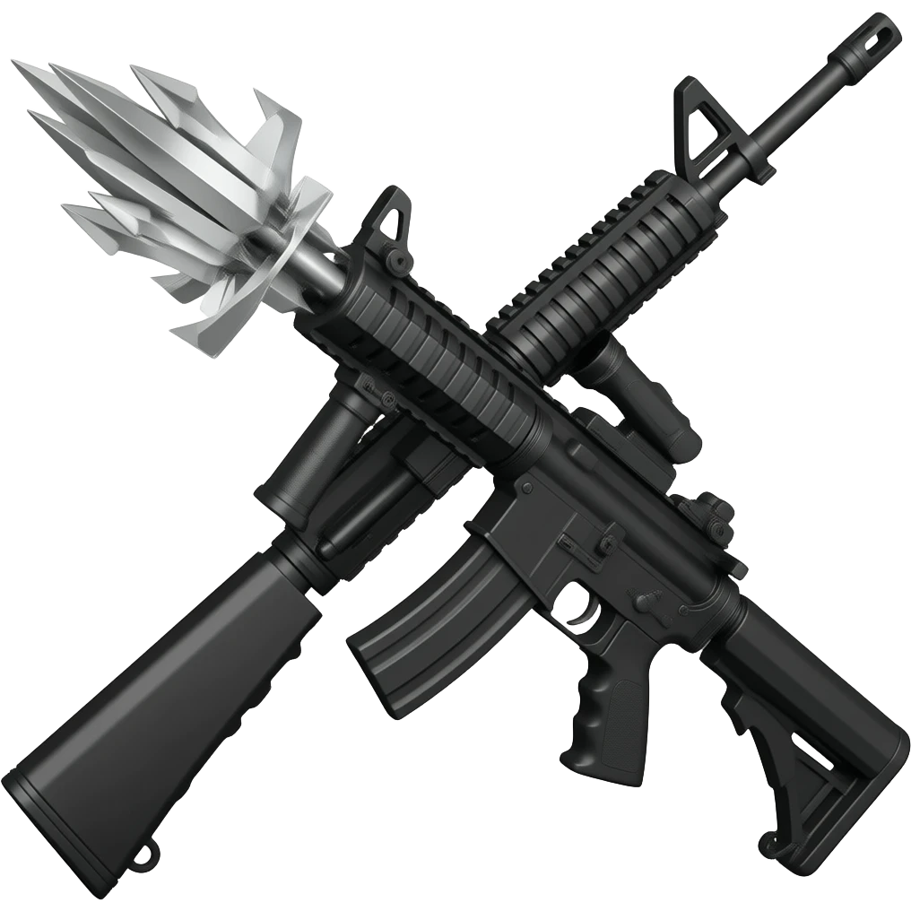A rifle that fires spears emoji