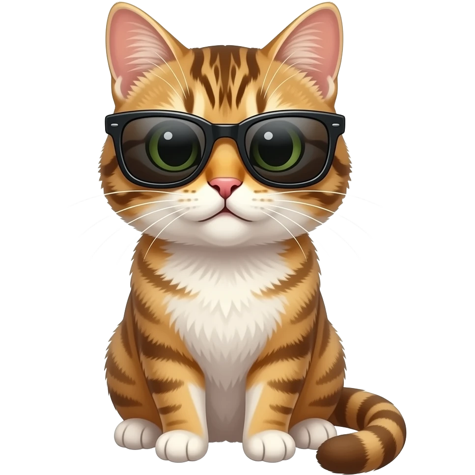 Cat wearing sunglasses emoji