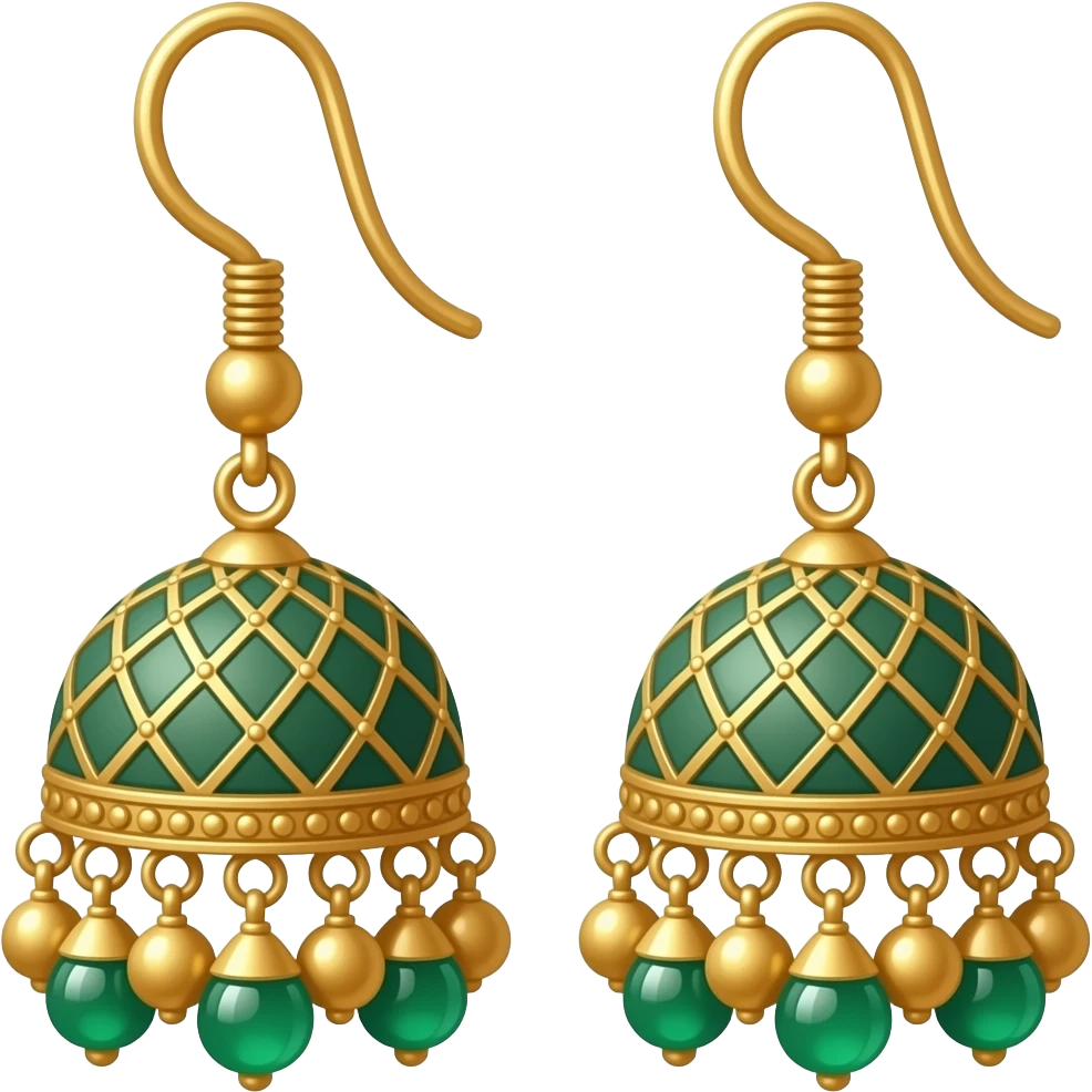 I want a jumkha emoji which is basically a traditional Pakistani earring that dangles and is shaped like a dome emoji