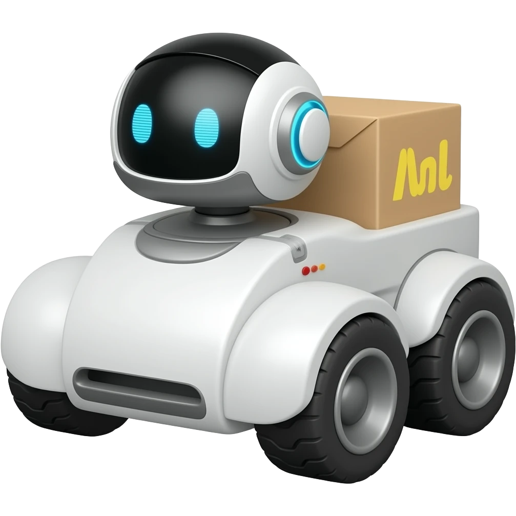 Hotel delivery robot emoji