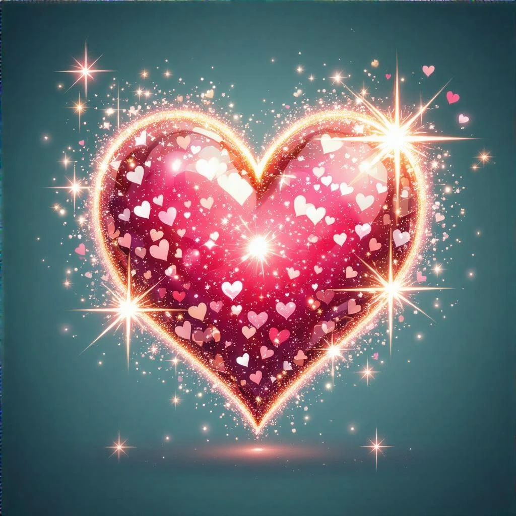 sparkling heart, no background emoji