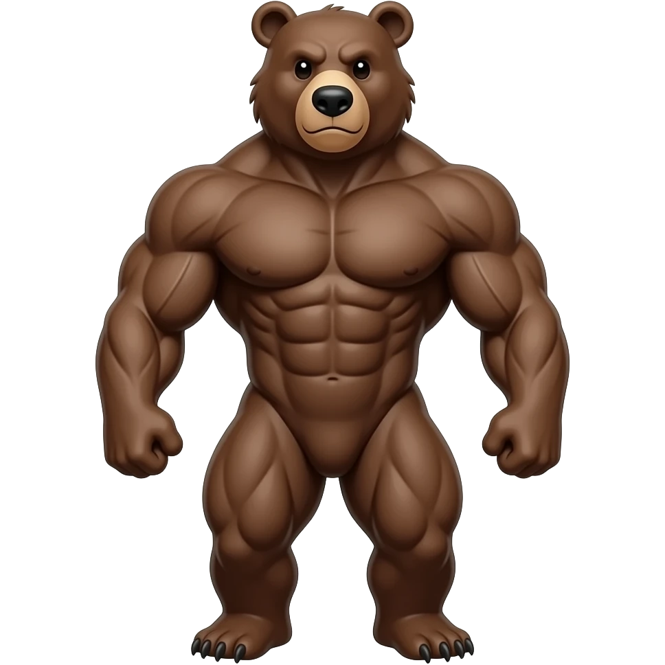Muscle bear emoji
